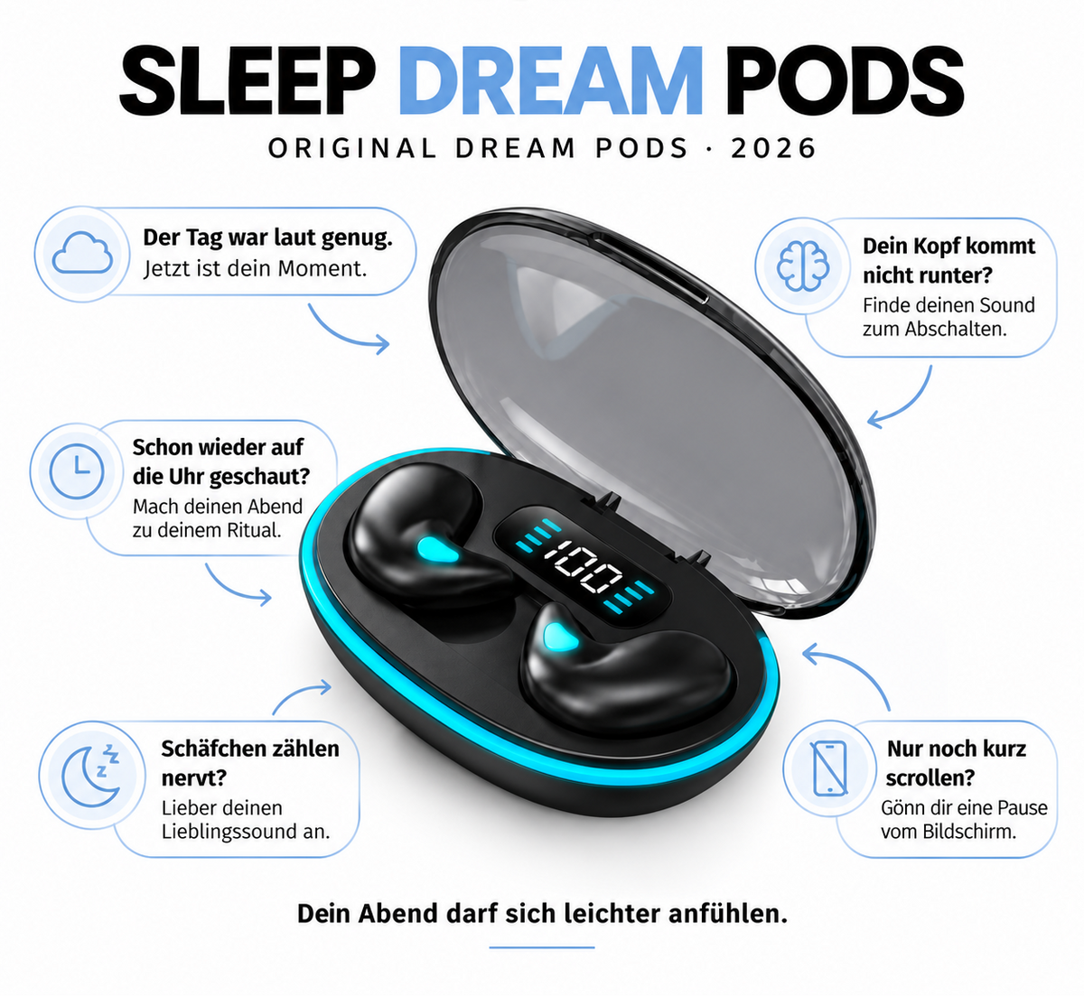 DreamBuds™ – Schluss mit Schnarchnächten